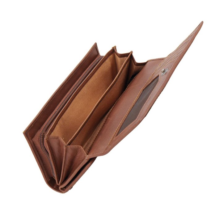 Saccoo YEN Damenbörse cognac